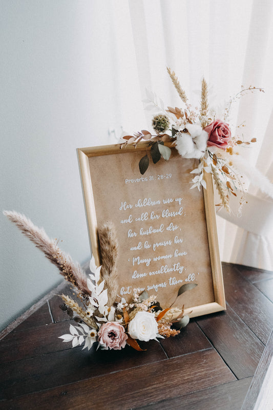 Curated Floral Frame